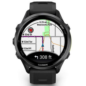 Garmin Forerunner 970 Carbon Gray DLC Titanium with Black Case and Black/Translucent Whitestone Band, , hires