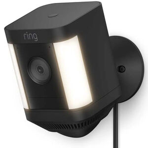 Ring - Spotlight Cam Plus Outdoor/Indoor 1080p Plug-In Surveillance Camera - Black, , hires
