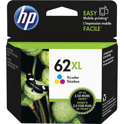 HP 62XL Series Tri-Color Original Printer Ink Cartridge | C2P07AN#140