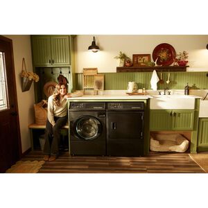 Speed Queen FF7 27 in. 3.5 cu. ft. Front Load Washer with Pet Plus Flea Cycle & Sanitize with Oxi - Matte Black, Matte Black, hires