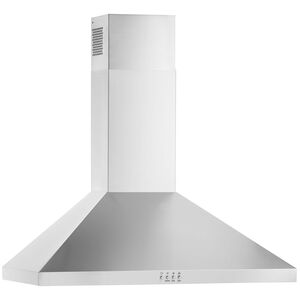 Whirlpool 30 in. Convertible Chimney Style Range Hood with 400 CFM, 3 Fan Speeds & 2 LED Lights - Stainless Steel, , hires