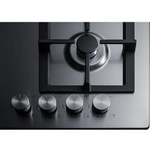 Summit 24 in. 4-Burner Natural Gas Cooktop - Stainless Steel, , hires