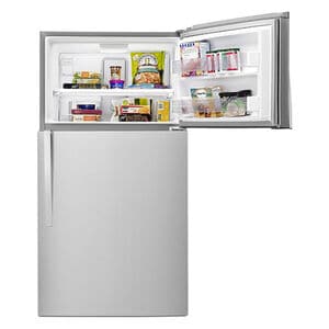 Whirlpool 33 in. 21.3 cu. ft. Top Freezer Refrigerator - Monochromatic Stainless Steel, Monochromatic Stainless Steel, hires