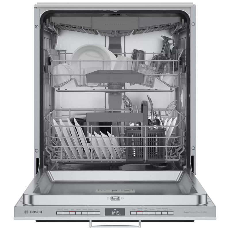 Bosch 800 Series 24 in. Top Control Smart Dishwasher with 42 dBa Sound Level, 3rd-Rack & CrystalDry - Custom Panel Ready, , hires