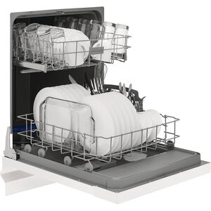 Frigidaire 24 in. Front Control Dishwasher with 62 dBa Sound Level & Pocket - White, White, hires