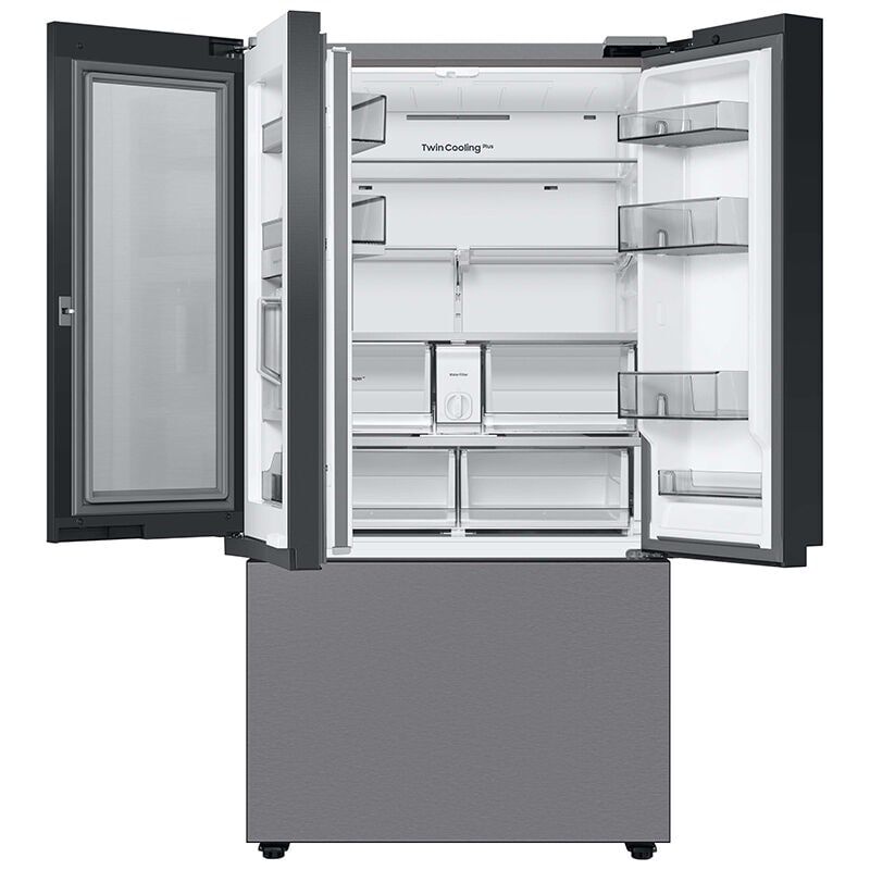 Samsung Bespoke 36 in. 30.1 cu. ft. Smart French Door Refrigerator with Internal Water Dispenser - Stainless Steel, Stainless Steel, hires
