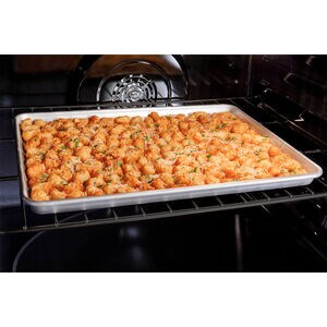 GE Profile 30 in. 5.3 cu. ft. Smart Air Fry True European Convection Slide-In Electric Range with 5 Induction Burners - Stainless Steel, , hires