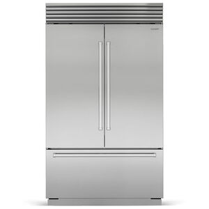 Sub-Zero Classic Series 48 in. Built-In 28.9 cu. ft. Smart Counter Depth French Door Refrigerator with Professional Handles & Internal Water Dispenser - Stainless Steel, , hires