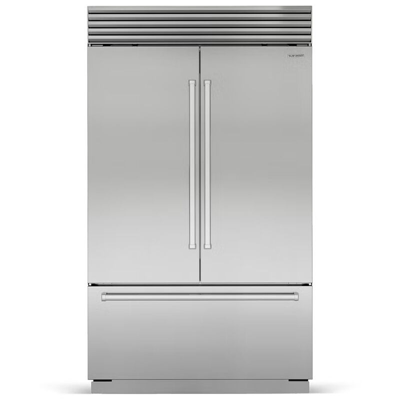 Sub-Zero Classic Series 48 in. Built-In 28.9 cu. ft. Smart Counter Depth French Door Refrigerator with Professional Handles & Internal Water Dispenser - Stainless Steel, , hires