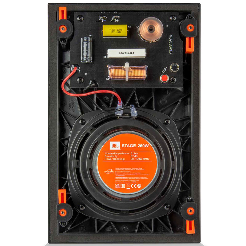 JBL Stage 260W 2-Way 6.5 in. (165mm) In-Wall Loudspeaker - Black, , hires