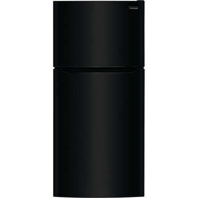 Frigidaire 30 in. 18.3 cu. ft. Top Freezer Refrigerator with Glass Shelves - Black | FFTR1835VB