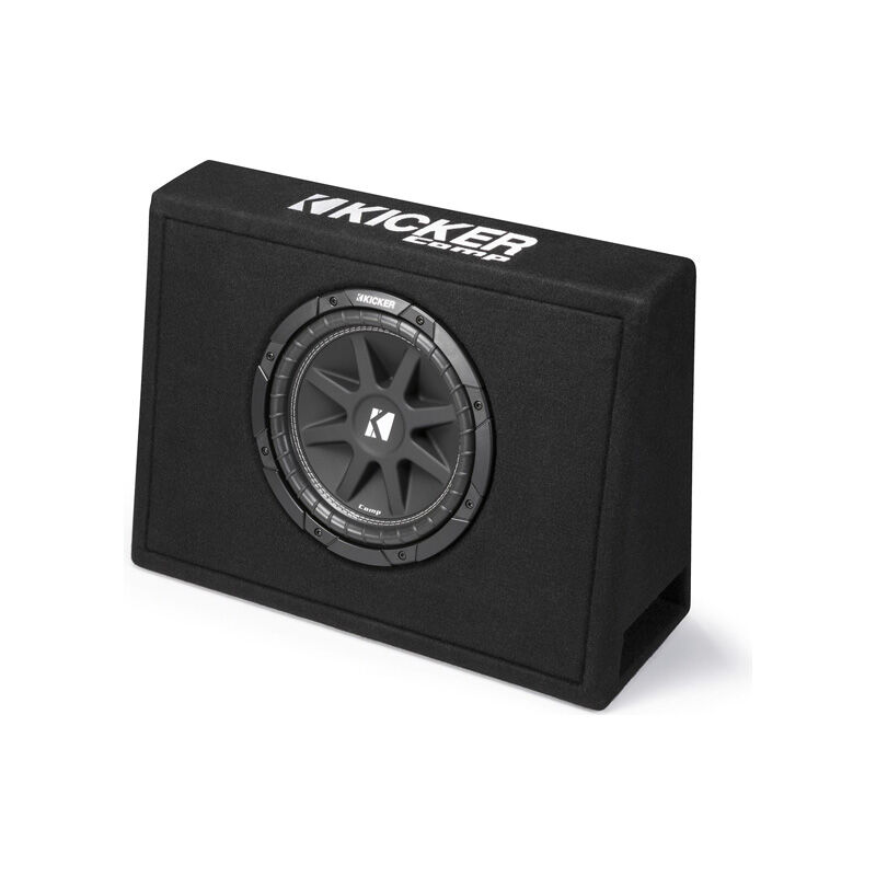 Kicker 10" 4 Ohm Ported Slim Subwoofer Box, , hires