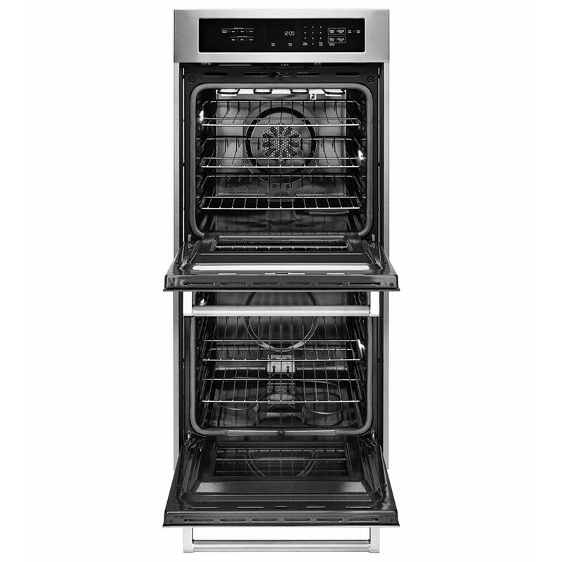 KitchenAid 24inch 6.2 Cu. Ft. Electric Double Wall Oven with True European  Convection & Self Clean - Stainless Steel
