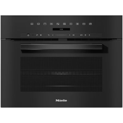 Miele VitroLine 24 in. 1.5 cu. ft. Smart Speed Electric Single Wall Oven with True European Convection - Obsidean Black | H7240BMOB
