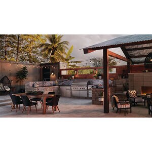 Wolf Designer 54 in. 5-Burner Built-In Liquid Propane Gas Grill with Rotisserie & Sear Burner - Stainless Steel, , hires
