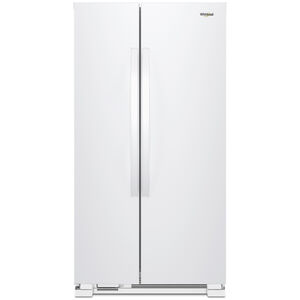 Whirlpool 33 in. 21.6 cu. ft. Side-by-Side Refrigerator - White, White, hires