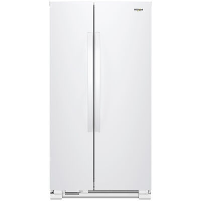 Whirlpool 33 in. 21.6 cu. ft. Side-by-Side Refrigerator - White | WRS312SNHW