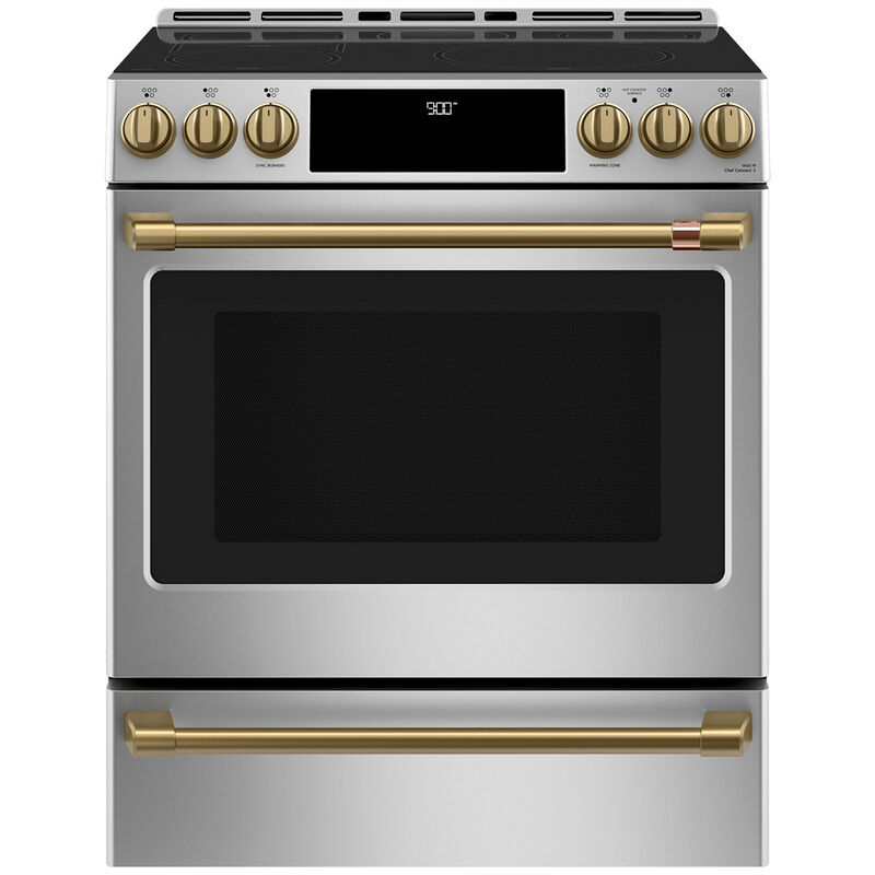 Cafe Range Handle Kit - Brushed Brass, , hires