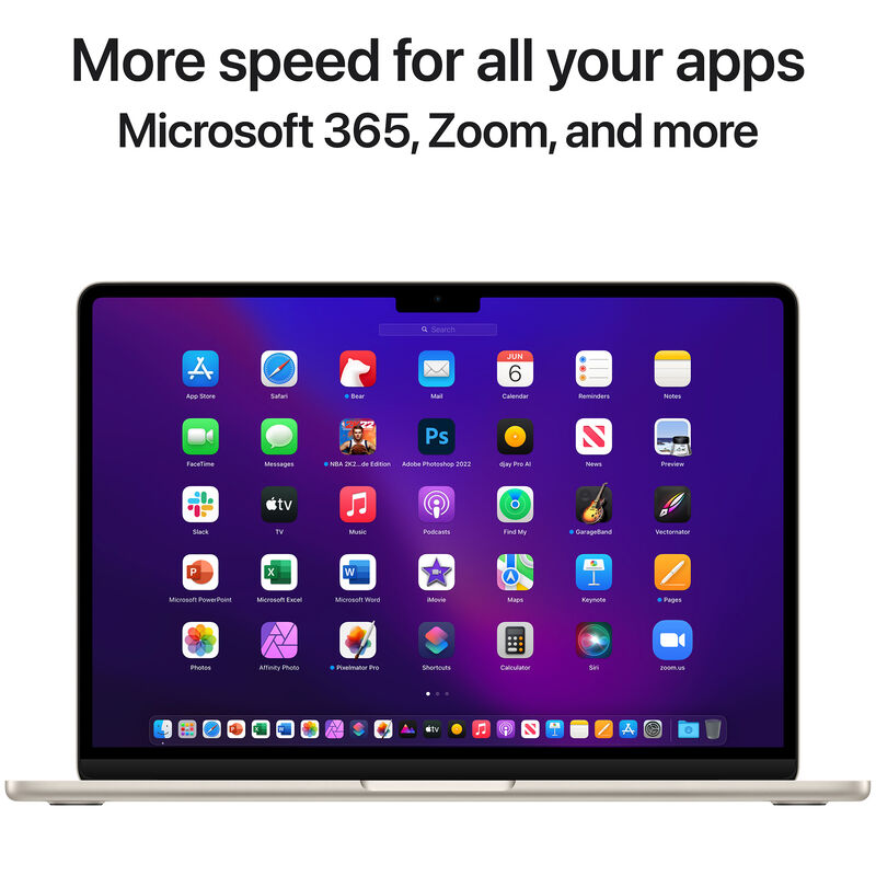 Apple - MacBook Air 13-inch Apple M2 chip Built for Apple 