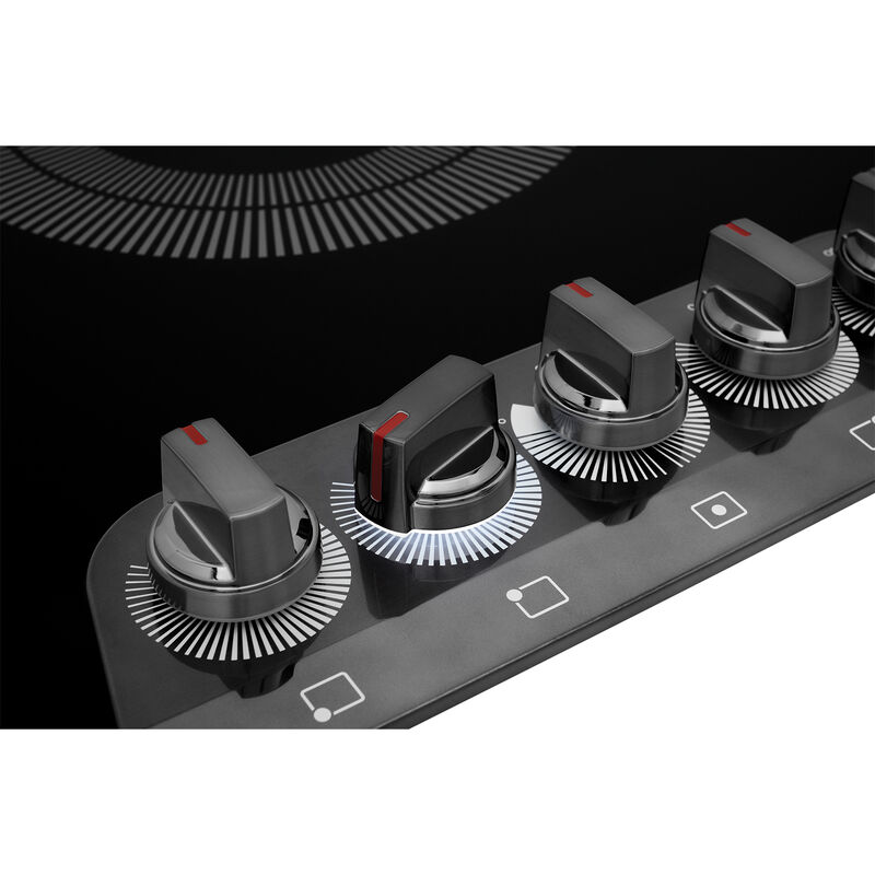 Frigidaire Gallery 36 in. 5-Burner Electric Cooktop with Simmer Burner & Power Burner - Black Stainless, , hires
