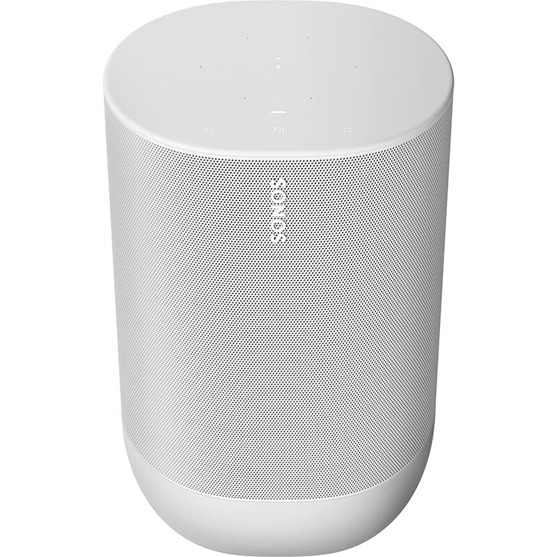 Sonos MOVE Portable Wi-Fi Music Streaming Speaker with and Google Assistant Voice Control - White | P.C. & Son