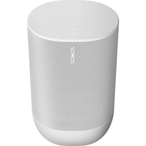 Sonos MOVE Portable Wi-Fi Music Streaming Speaker System with Amazon Alexa and Google Assistant Voice Control - White, White, hires