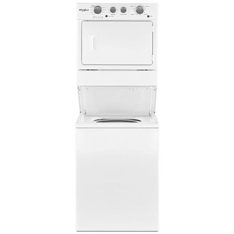 Whirlpool 27 in. Laundry Center with 3.5 cu. ft. Washer with 9 Wash Programs & 5.9 cu. ft. Gas Dryer with 4 Dryer Programs, Sensor Dry & Wrinkle Care - White, , hires