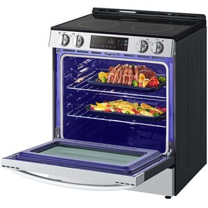 LG 30 in. 6.3 cu. ft. Smart Slide-In Electric Range with Radiant Burners - PrintProof Stainless Steel, , hires
