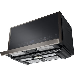 LG 30 in. 2.1 cu. ft. 1050W Smart Over-the-Range Microwave with 400 CFM & Sensor Cooking - PrintProof Black Stainless Steel, PrintProof Black Stainless Steel, hires