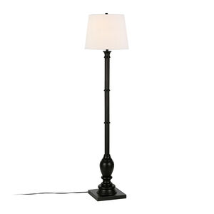 Hudson & Canal Minnie Farmhouse Blackened Bronze Lamp with Empire Shade, , hires