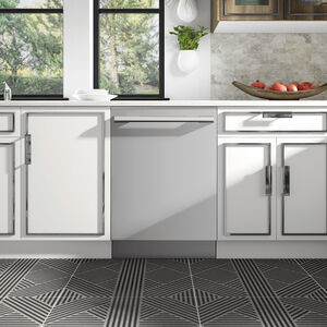 Signature Kitchen Suite 24 in. Top Control Smart Dishwasher with 40 dBa Sound Level, 3rd-Rack & Hybrid Condensing Drying - Stainless Steel, , hires