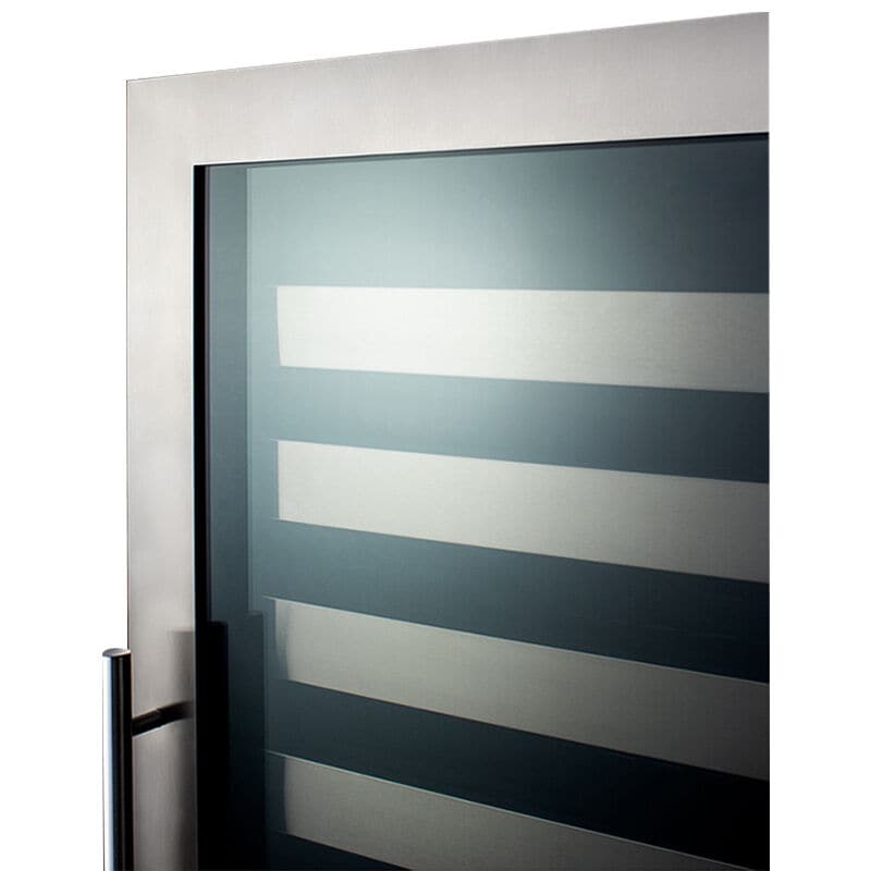 Summit 24 in. Wine Cooler with Wire Racks, Multi-Temperature Zones & 149 Bottle Capacity - Stainless Steel, , hires