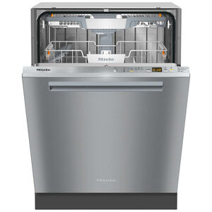 Miele 24 in. Built-In Dishwasher with Top Control, 42 dBA Sound Level, 16 Place Settings, 5 Wash Cycles & Sanitize Cycle - Stainless Steel, , hires