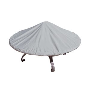 SimplyShade Patio Furniture Cover For Fits All 42" - 60" Round Chat & Fire Pits - Grey, , hires