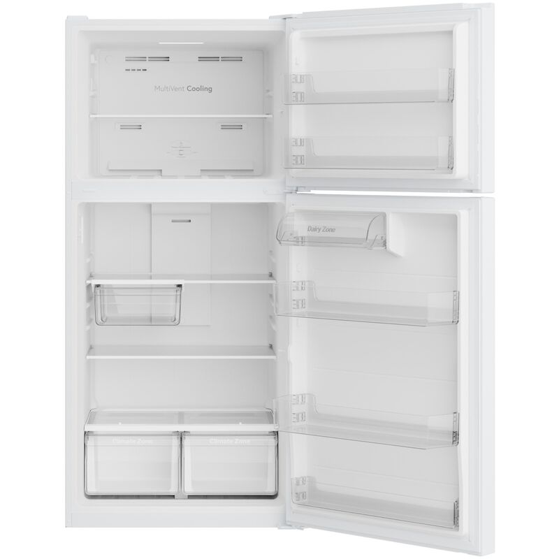 GE 30 in. 21.0 cu. ft. Garage-Ready Top Freezer Refrigerator - White, White, hires