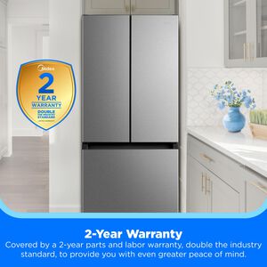 Midea 30 in. 18.4 cu. ft. French Door Refrigerator - Stainless Steel, , hires