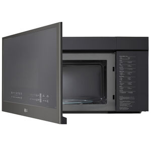 LG 30 in. 2.0 cu. ft. 1050W Smart Over-the-Range Microwave with 400 CFM & Sensor Cooking - PrintProof Black Stainless Steel, PrintProof Black Stainless Steel, hires