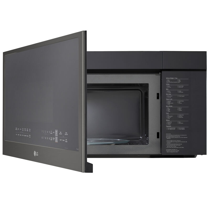 LG 30 in. 2.0 cu. ft. 1050W Smart Over-the-Range Microwave with 400 CFM & Sensor Cooking - PrintProof Black Stainless Steel, PrintProof Black Stainless Steel, hires