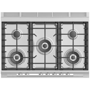 Fisher & Paykel Series 7 36 in. 4.9 cu. ft. Standard Convection Gas Range with 5 Sealed Burners - Stainless Steel, , hires