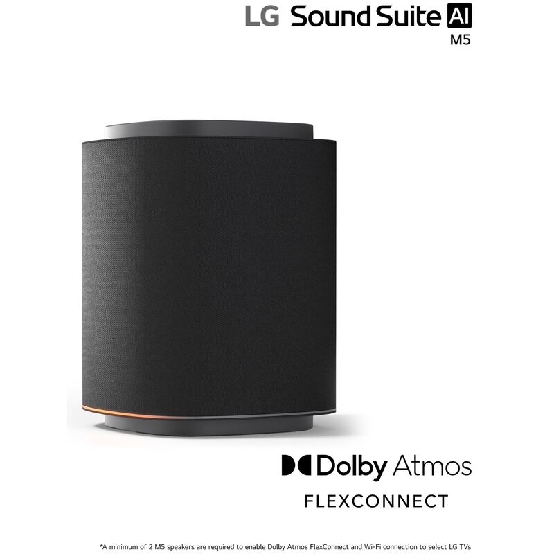 LG Sound Suite M5 Wireless Spaital Speaker - Black, , hires