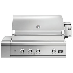 DCS Series 9 36 in. 3-Burner Built-In Natural Gas Grill with Rotisserie, Sear Burner & Smoke Box - Stainless Steel, , hires