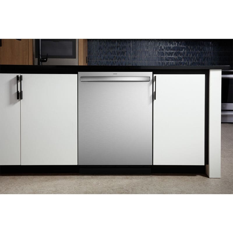 GE Profile 24 in. Top Control Flush-Mount Smart Dishwasher with 44 dBa Sound Level, 3rd-Rack & Dry Boost - Fingerprint Resistant Stainless, , hires