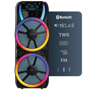 Borne Portable Party Speaker System - Black, , hires