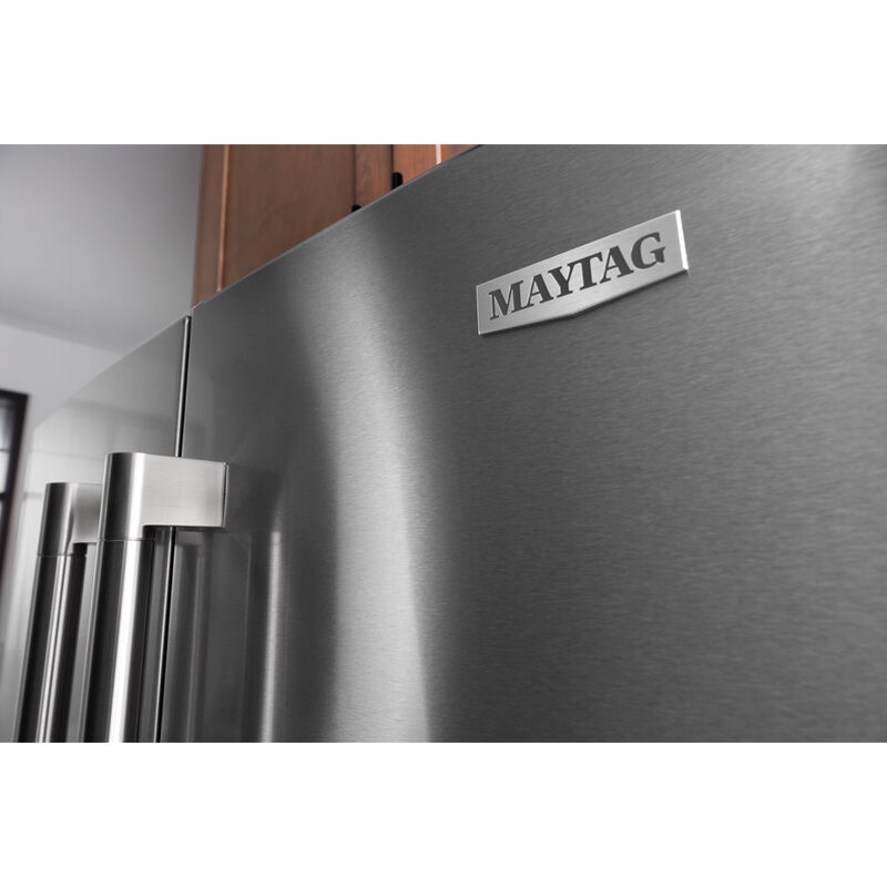 Maytag 36 in. 25.2 cu. ft. French Door Refrigerator with Ice Maker - Fingerprint Resistant Stainless Steel, , hires