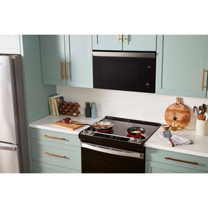 Whirlpool 30 in. 1.1 cu. ft. 1000W Over-the-Range Microwave with 300 CFM & Sensor Cooking - Fingerprint Resistant Stainless, Fingerprint Resistant Stainless, hires