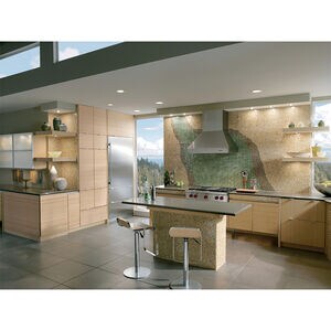 Wolf 36 in. Ducted Chimney Style Range Hood with 2 LED Lights - Stainless Steel, , hires