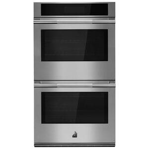JennAir Rise 30 in. 10.0 cu. ft. Smart Front Control Electric Double Wall Oven with True European Convection & Sensor Cooking - Stainless Steel, , hires