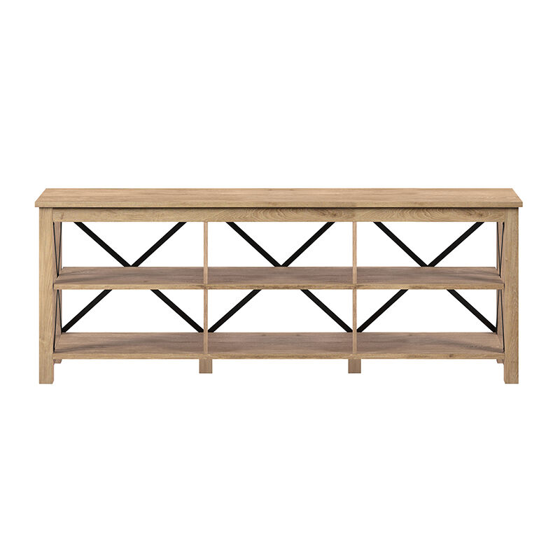 Hudson & Canal Sawyer 58" TV Stand - White Oak, , hires