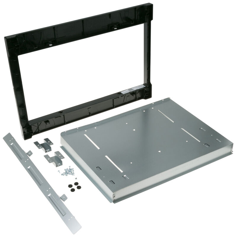 Monogram 27 in. Built-In Trim kit for Microwaves - Stainless Steel, , hires