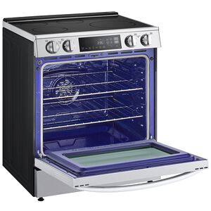LG 30 in. 6.3 cu. ft. Smart Air Fry True European Convection Slide-In Electric Range with 4 Induction Burners - PrintProof Stainless Steel, , hires